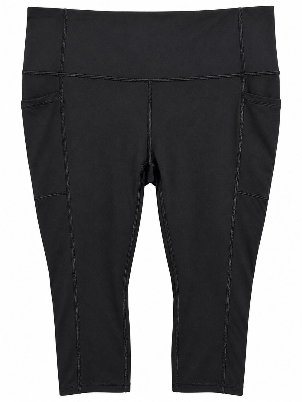 RBX Black High-Rise Capri Leggings with Side Phone Pockets Size XL 🖤❤️🖤